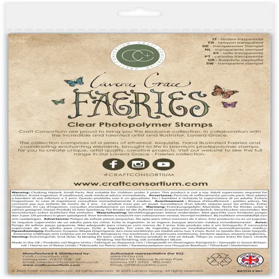 Craft Consortium Faeries Photopolymer Stamp Set-Potions {4}