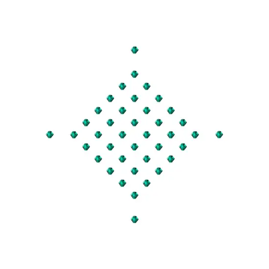 Preciosa 4mm Czech Crystals Bicone Rondelle Beads, 40pcs Emerald {5}