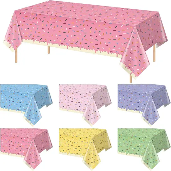 6 Pack Ice Cream Party Decorations Tablecloths {1}