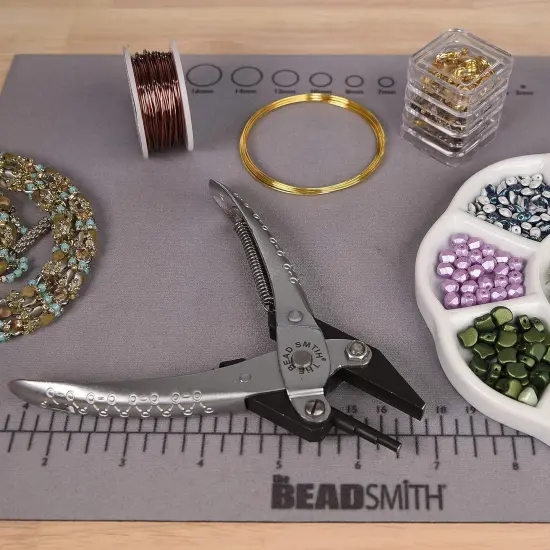 The Beadsmith Chain Nose Parallel Pliers with Spring, Flat Grip for Jewelry Making, Wirework & Repair {2}