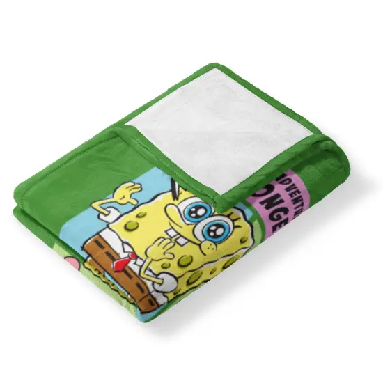 Nickelodeon Spongebob Squarepants Silk Touch Throw Blanket Adventures Of Sb {4}