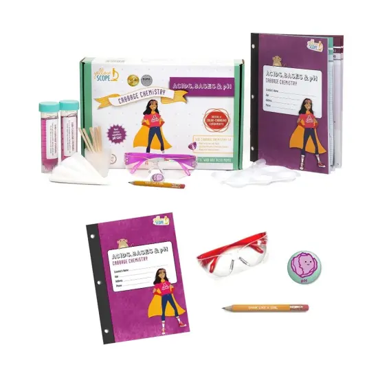 Yellow Scope Science Kit for Kids, Acid, Base & pH Cabbage Chemistry, STEM Kit for Girls & Boys, Fun Holiday Gift for Ages 8-12, Buddy Pack {2}