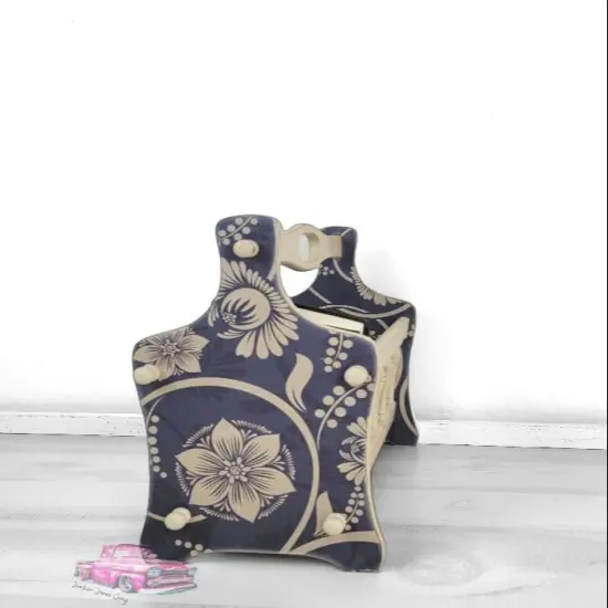 Blue Baroque Pattern Art Paper forDecoupage & Mixed Media (medium) {3}