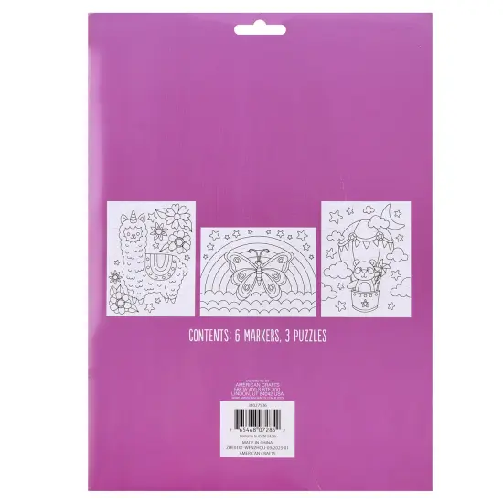 Colorbok Make It Colorful! Color Your Own Puzzles 3/Pkg-Critters {3}