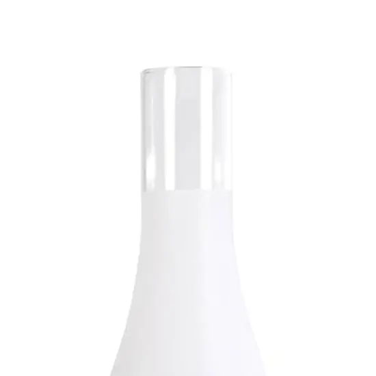 Frosted Glass Lamp Chimney, Replacement Hurricane Globe Measures 2 5/8 Inch Diameter Base x 10 Inches High for Oil or Kerosene Lanterns {4}