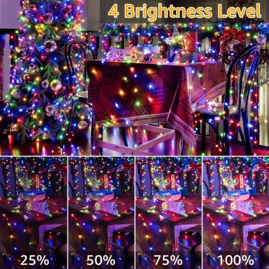 String Lights for House Yard Outside Indoor Xmas Decorations Multicolor {1}