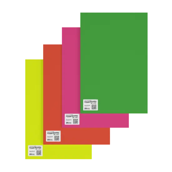 Foam Boards Assorted Neon Colors 20x30 in &ndash; 50 Units {1}