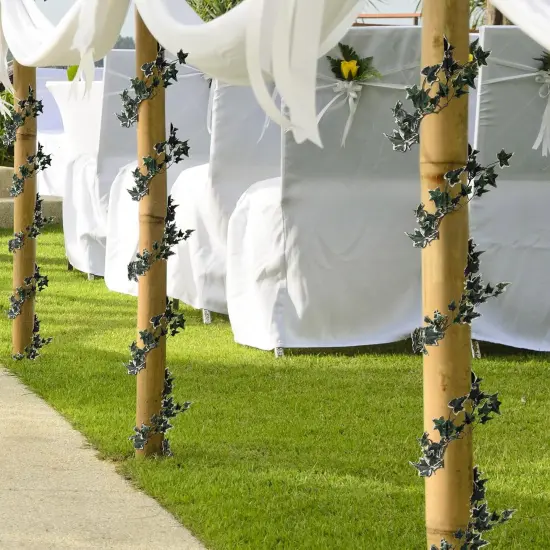 2-Pack 6ft Variegated Ivy Garland &ndash; 185 Leaf Faux Greenery {2}