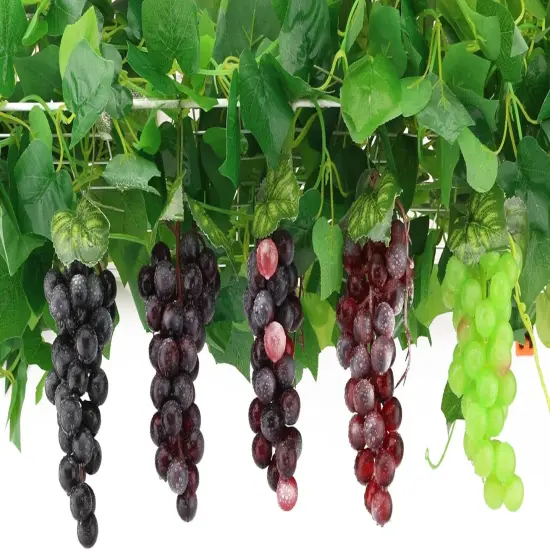2PCS Purple Grapes - Fake Fruit {6}