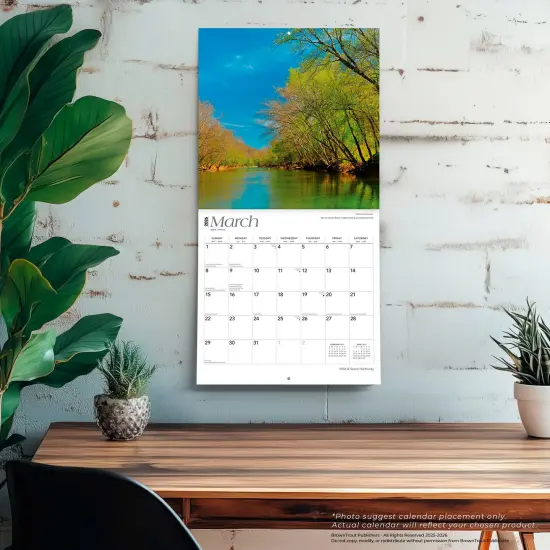 Kentucky Wild & Scenic | 2026 12 x 24 Inch (Hanging) Monthly Square Wall Calendar | Plastic-Free {5}