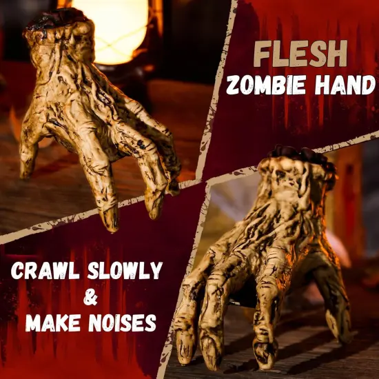 Halloween Animatronics Crawling Zombie Hand Decorations {3}