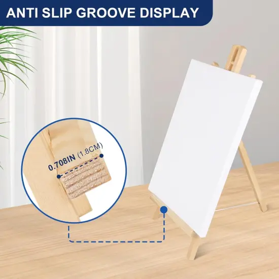 10pcs 17 Inch Tabletop Easels,Wood Easel for Painting {5}