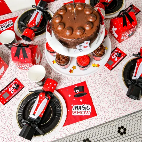 Big Dot of Happiness Ta-Da, Magic Show - No Snap Magical Birthday Party Table Favors - DIY Cracker Boxes - Set of 12 {7}