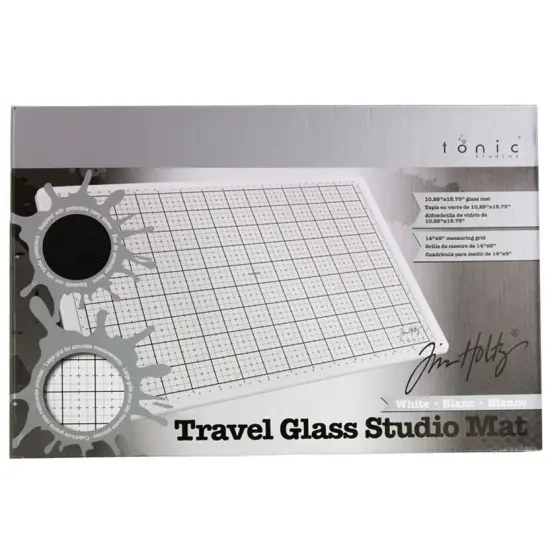 Tim Holtz Travel Glass Studio Mat-White {1}