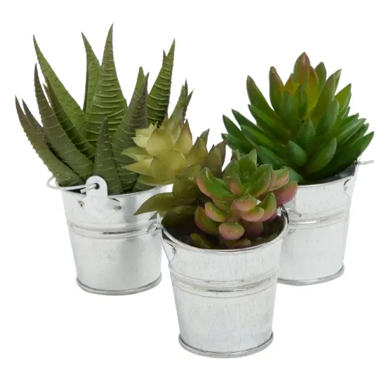 24 Pack Mini Metal Buckets with Handles for Party Favors, Small Galvanized Tin Pails (2 x 2 In) Silver {5}