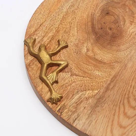 Froggy Wooden Platter {4}