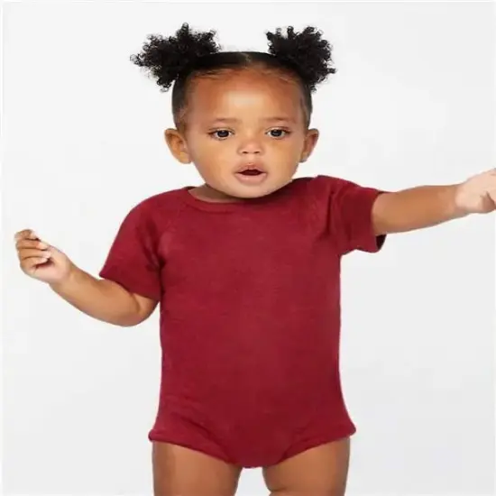 Rabbit Skins&reg; Infant Classic Jersey Bodysuit Cardinal Blackout {1}
