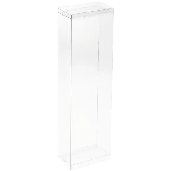 DollSafe Clear Folding Display Box for 11-12.5 inch Dolls and Action Figures, 4" W x 2.25" D x 13" H {1}