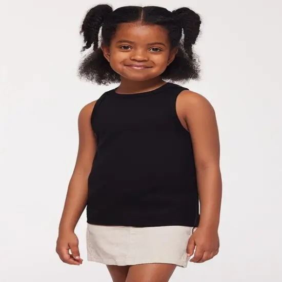Rabbit Skins&reg; Toddler Fine Jersey Tank White {4}