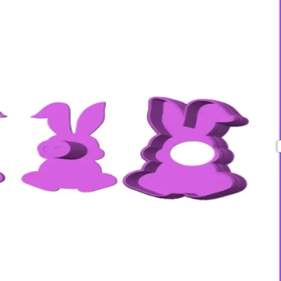 Easter Floppy Ear Bunny Cake Pop Mold or Popper {6}