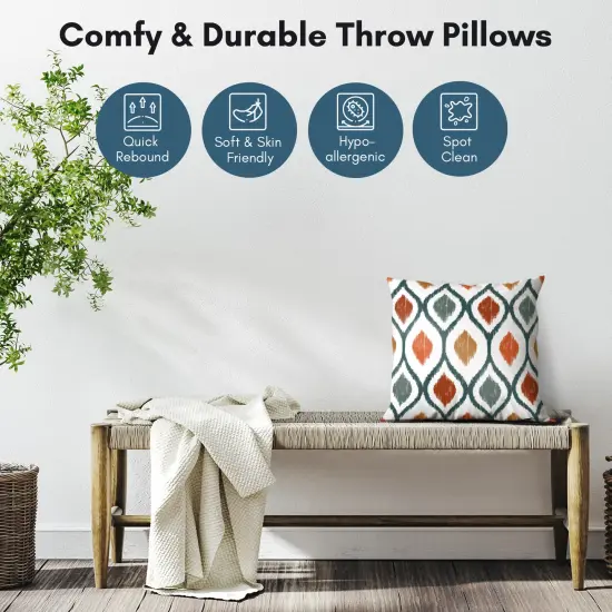 Americanflat Diamond Pattern Design Throw Pillow with Premium Polyester {2}