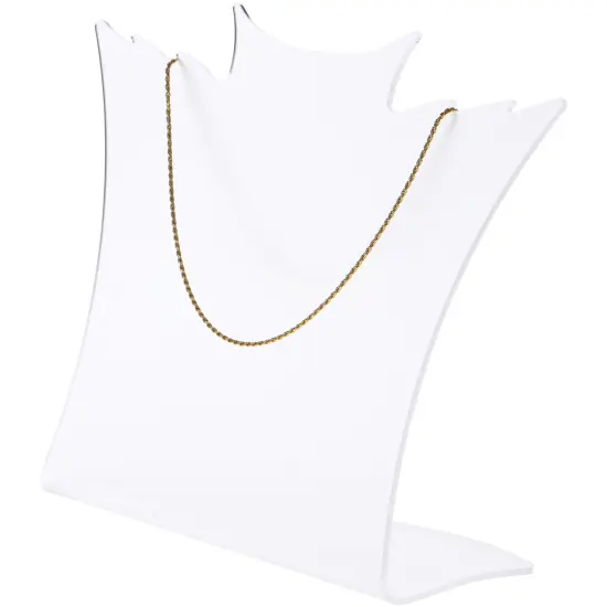 Plymor Frosted Acrylic Winged Necklace Display Stand, 8.5" W x 3" D x 7.25" H {3}