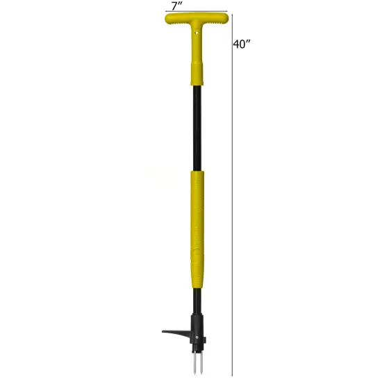 Gardenised 4 Claw Stand-Up Weed Puller Tool with Long Handle Durable Steel Head for Effortless Grass Removal Ergonomic Design Eliminates Bending Kneeling and Tugging Perfect for Easy Gardening {5}