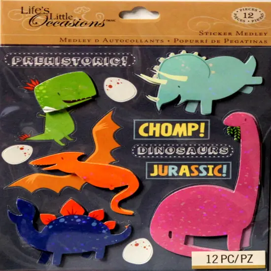 K & Company Life's Little Occasions Dinosaur Sticker Medley {1}