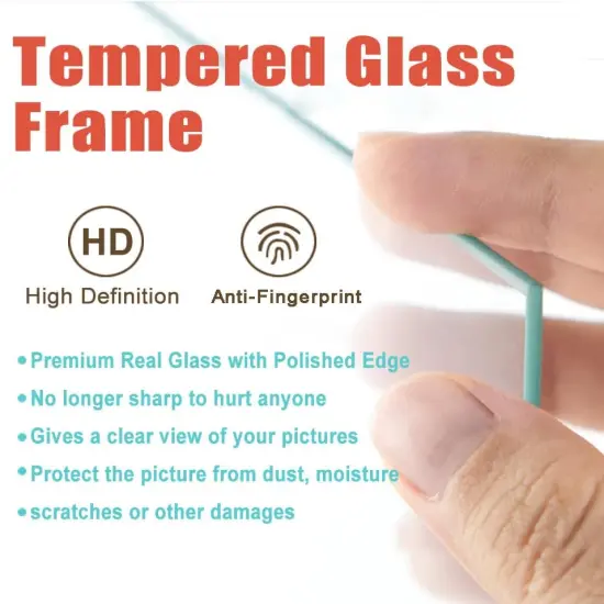 8 &times; 10 wood grain picture frame HD glass 4 color picture frames a set of 4, display pictures 5 &times; 7 cushion or 8 &times; 10 modern style wood grain composite picture frame, the best gift for friends and relatives {2}