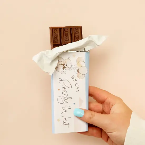 Big Dot of Happiness We Can Bearly Wait - Candy Bar Wrapper Teddy Bear Baby Shower Favors - Set of 24 {3}