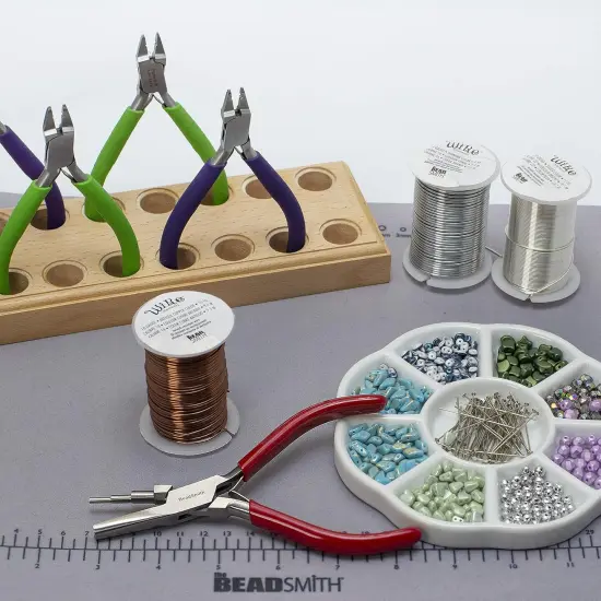 The Beadsmith 3-Step Round/Concave (Hollow) Pliers &ndash; Creates 3-4-5mm Loops &ndash; Wire Looping and Wire Bending Plier &ndash; 6 inches &ndash; Steel Head & Double Leaf Springs &ndash; Tool for Jewelry Making {5}