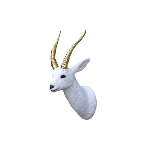 White Gazelle Head Life Size Statue {1}