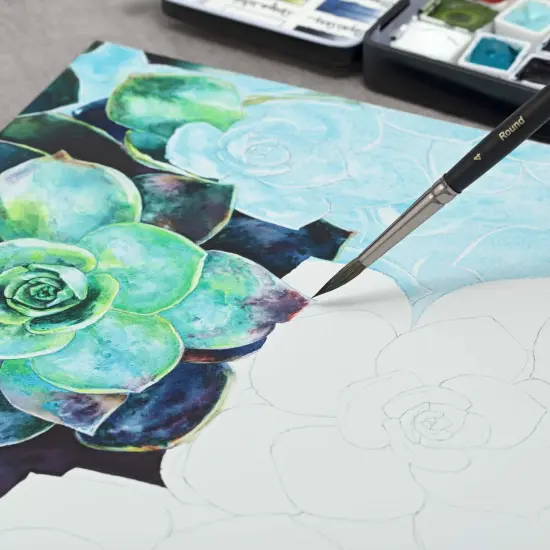 Jerry's Artarama Da Vinci Aqua Pro Panels - 5x7" - Pk of 4 - 1/8" Thick Rigid Watercolor Board with Acid-Free Surface, Clay-Infused Gesso, Ideal Watercolor Boards for Painting Mixed Media {4}