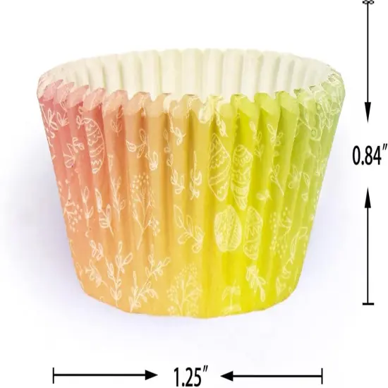 Easter Cupcake Liners Mini Muffin Liners for Easter 300-Count 6 Original Design No Smell, Food Grade Baking Cups Paper(Small Size) {4}