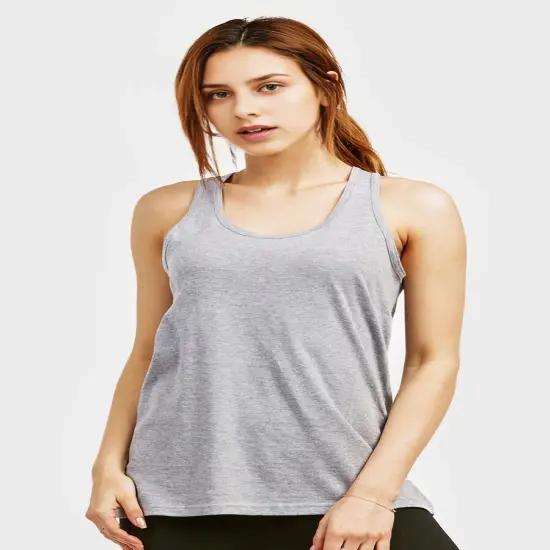 Sofra Ladies Loose Fit Jersey Tank Top {6}