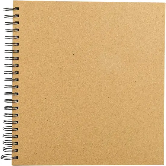 Spiral Sketchbook Pad, Blank Scrapbook, Art Drawing Book, 120 Pages/ 60 Sheets 140gsm (A4) {1}