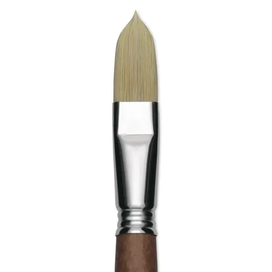 Escoda Futura Synthetic Bristle Brush - Series 5418, Long Filbert, Size 18, Long Handle {1}