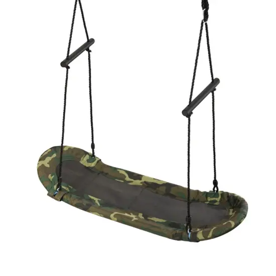 Adjustable Kids Camouflage Surf Swing with Oval Platform {7}