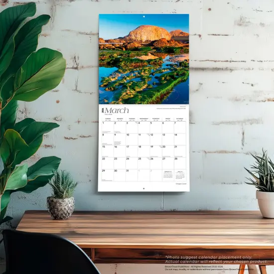 Oregon Coast | 2026 12 x 24 Inch (Hanging) Monthly Square Wall Calendar | Plastic-Free {5}