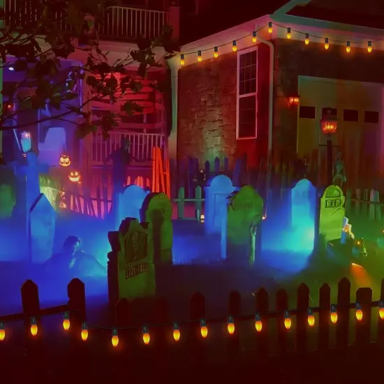 25FT Halloween Orange LED String Lights {5}