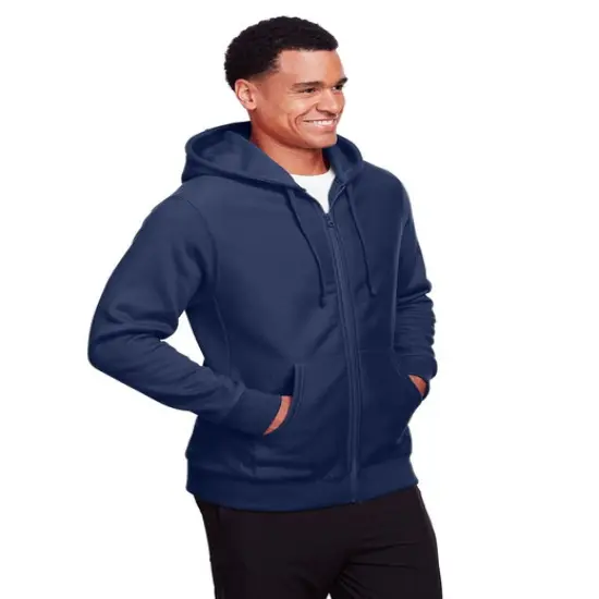 Team&reg; Men's Heavyweight Full-Zip Hooded Sweatshirt ATHLETIC HEATHER {5}