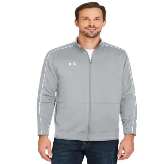 Under Armour&reg; Men's Command Full-Zip Mod gry/ wh {3}