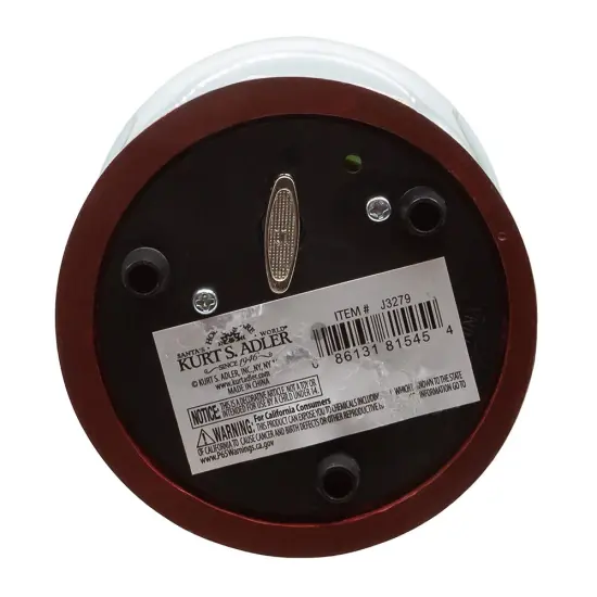 Kurt Adler 100MM Wind Up Musical Cardinals Water Globe {6}