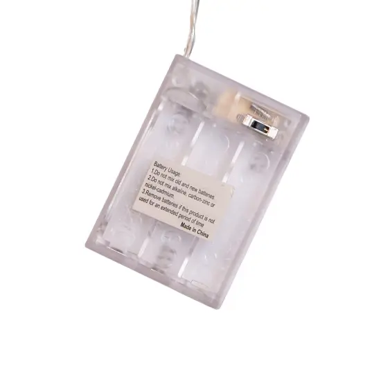 Kurt Adler 32.8-Foot Battery-Operated Iridescent Tinsel Garland with 100 Multi-Colored Lights {5}