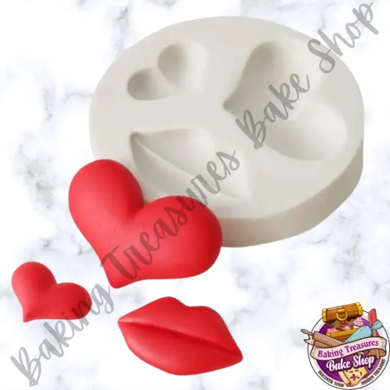 Lips & Heart Silicone Mold {1}