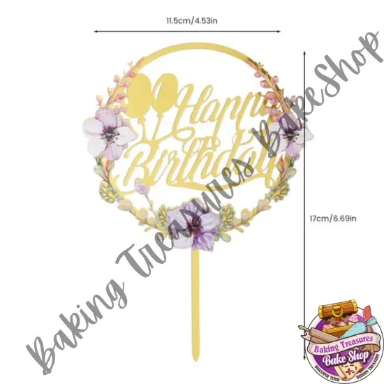 Flower Birthday Cake Topper #2* {2}