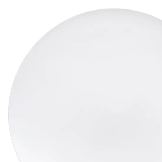 Solid White Organic Round Disposable Plastic Dinner Plates - 10.25" (120 Plates) {1}
