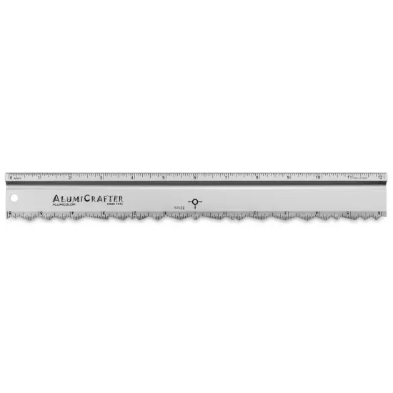Alumicolor AlumiCrafter Tearing Ruler - 12" {1}