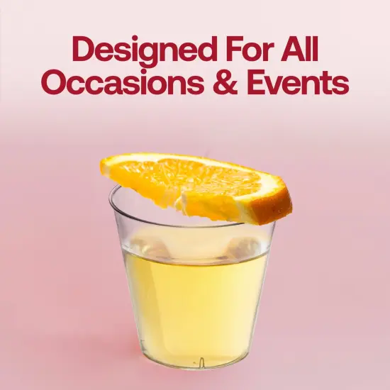 Crystal Clear Plastic Disposable Party Cups - 9 oz. (500 Cups) {6}