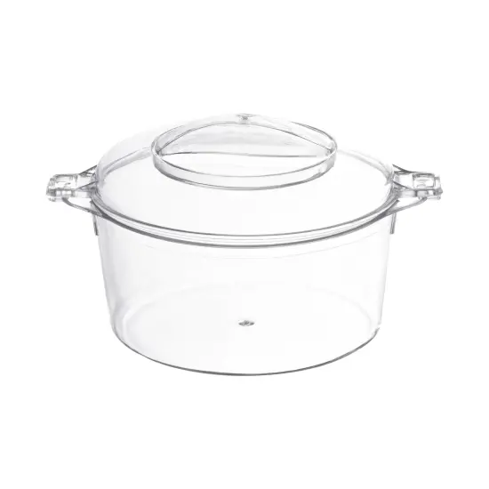 Clear Round Disposable Plastic Mini Dessert Pots - 3.4 oz. (288 Pots) {1}